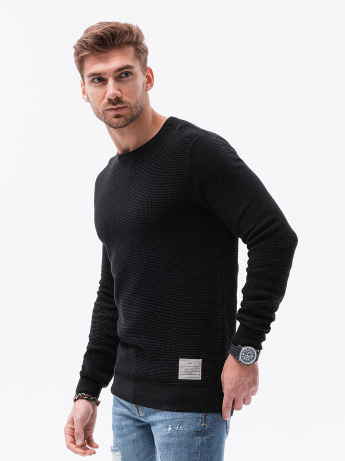 Sweter męski - czarny V4 E185