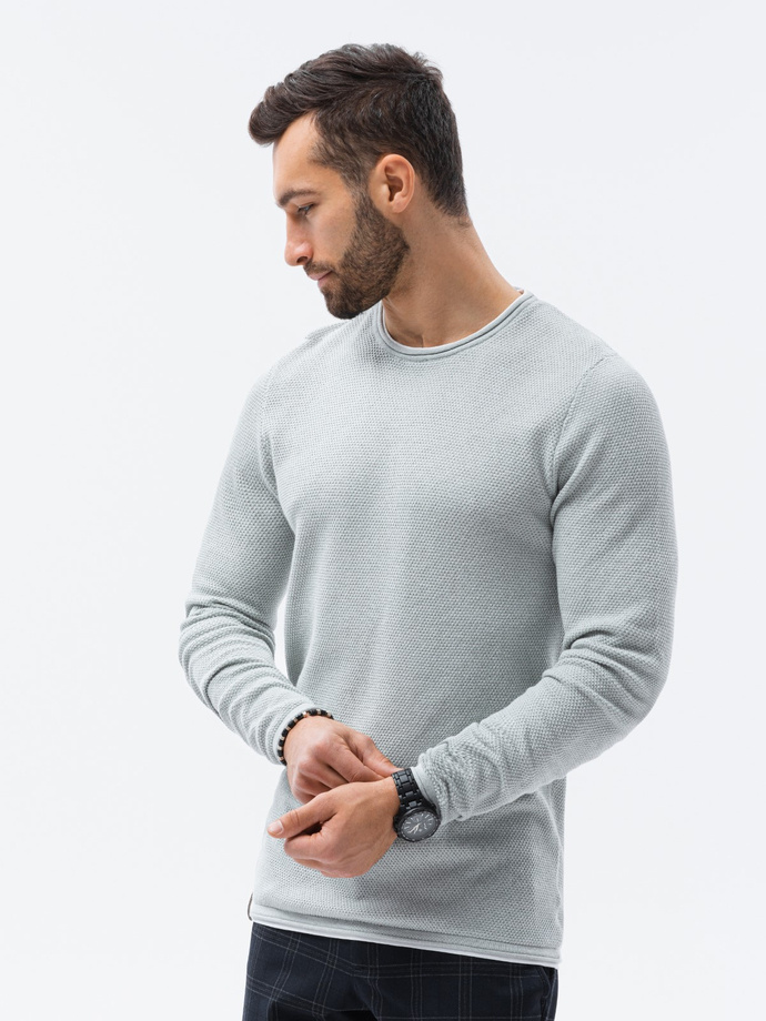 Sweter męski - jasnoszary V11 E121