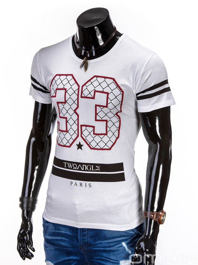T-shirt S447 - biała