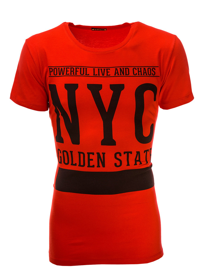 T-shirt S501 - czerwona