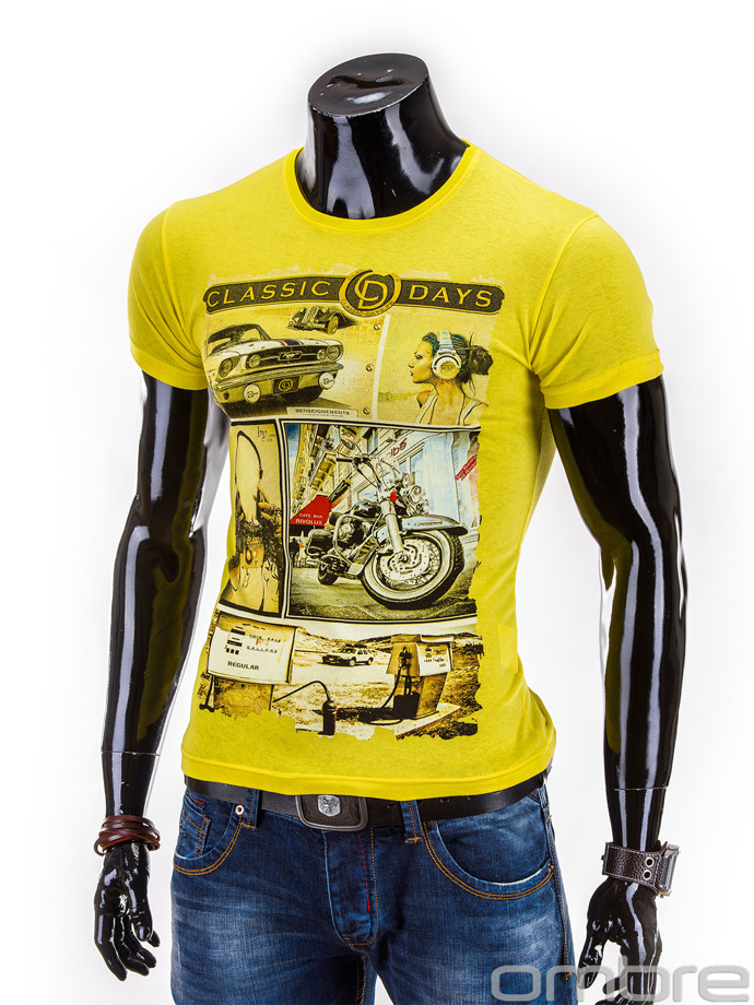 T-shirt S559 - żółty