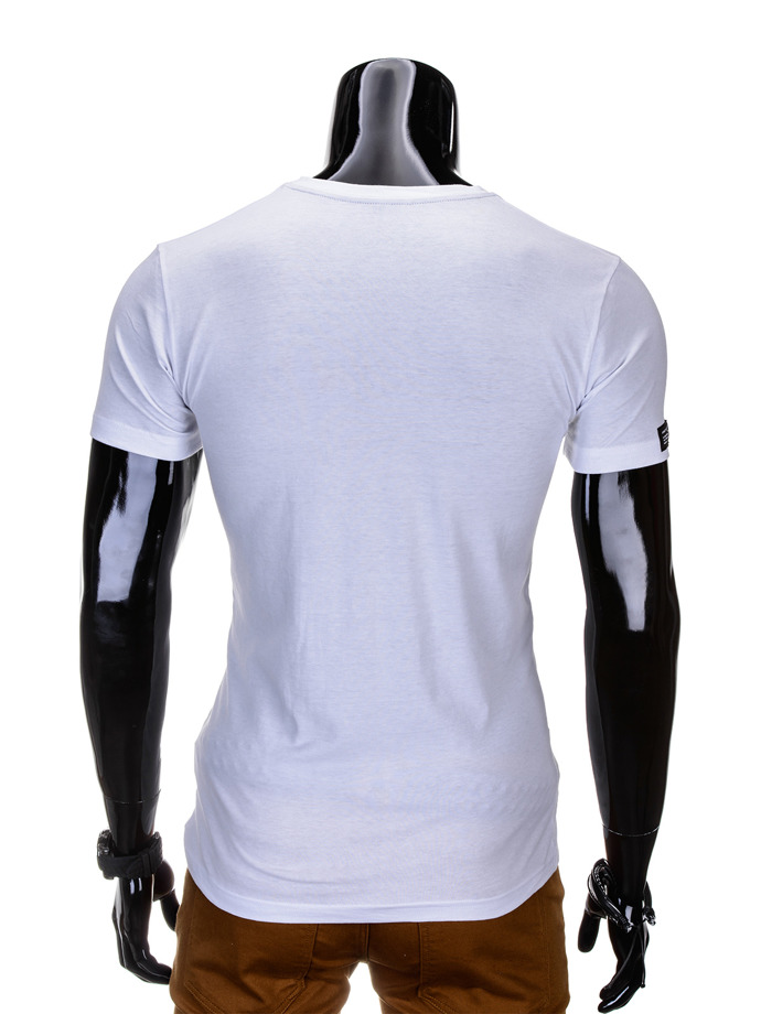 T-shirt S687 - biały