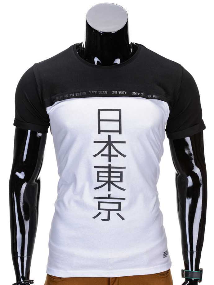 T-shirt S692 - czarny