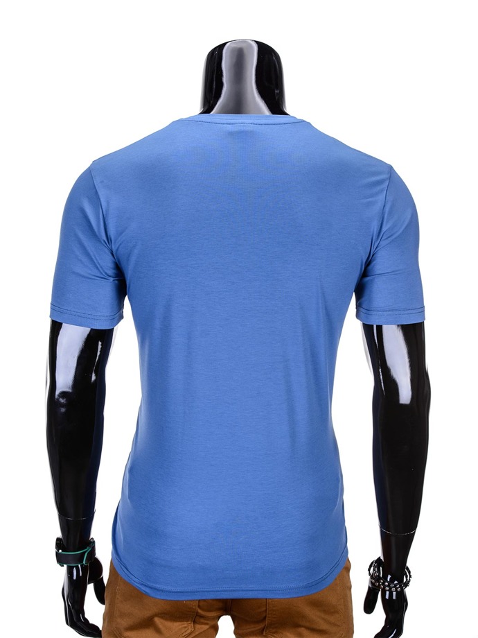 T-shirt S739 - niebieski