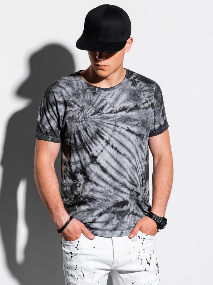 T-shirt męski Tie-Dye - czarny S1333