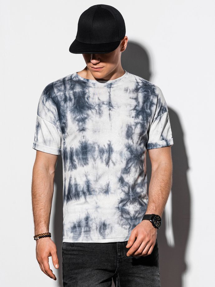 T-shirt męski Tie-Dye - szary S1219