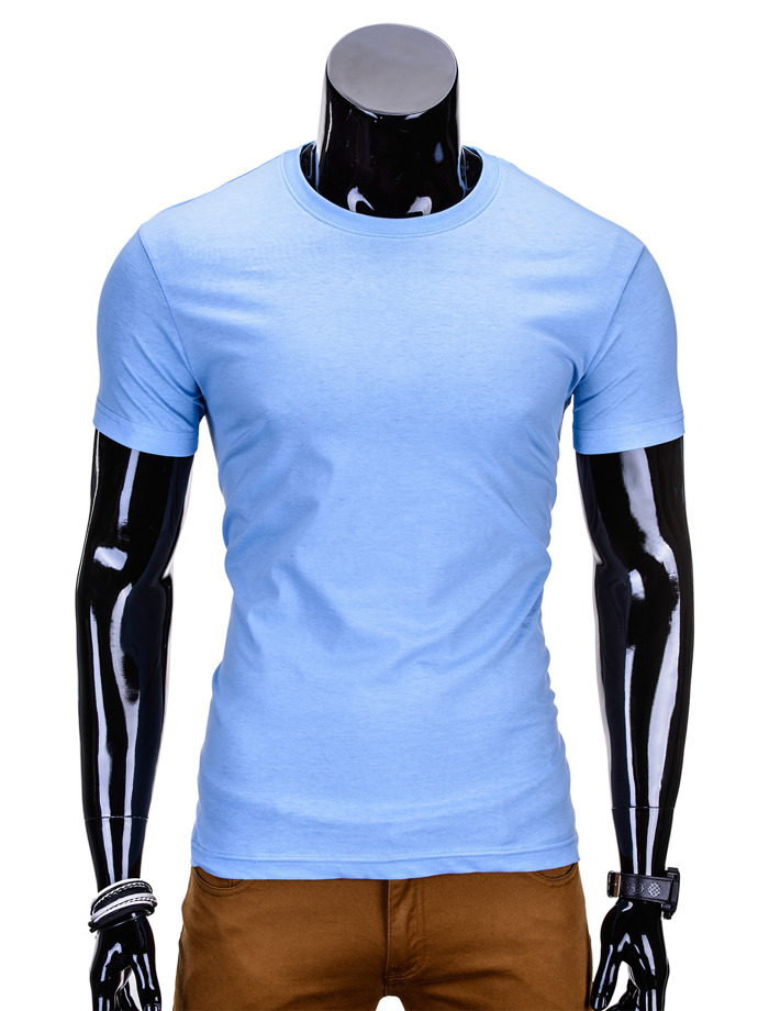T Shirt Męski Basic S970 BŁĘkitny Modone Wholesale Clothing For Men